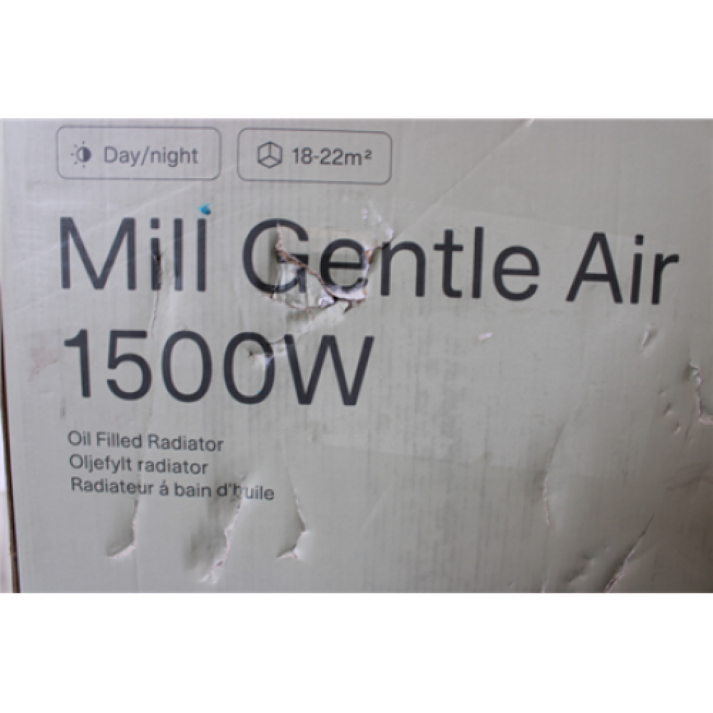 SALE OUT. Mill AB-H1500DN 1500W Oil Filled Radiator, White Mill DAMAGED PACKAGING, DENT ON THE SIDE