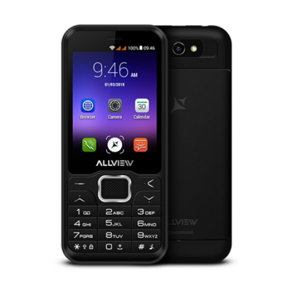 Allview , H4 Join , Black , 2.8 , TFT , 240 x 320 pixels , 256 MB , 512 MB , Dual SIM , 3G , Bluetooth , 4.0 , USB version , Built-in camera , Main camera 3.2 MP , 1.200 mAh