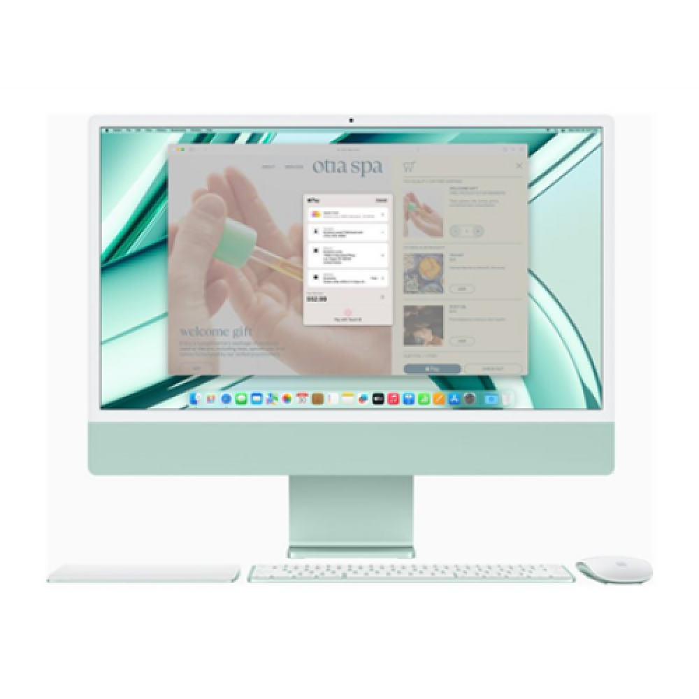 Apple iMac 24” 4.5K Retina, Apple M3 8C CPU, 8C GPU/8GB/256GB SSD/Silver/INT , Apple