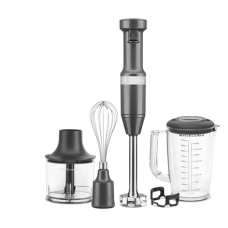 KitchenAid Hand blender with accessories , 5KHBV83EDG , Hand Blender , 180 W , Number of speeds Variable , Charcoal Grey