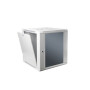 SOMI Networks , 15U, 19″ Network Wall Cabinet , 15U-60/45FPC , Gray , With Front Glass Doors; Unassembled , Depth: 45 cm