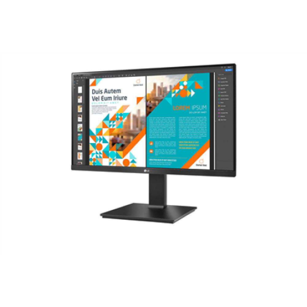 LG Monitor with AMD FreeSync 24QP550-B 23.8 , IPS, QHD, 2560 x 1440 pixels, 16:9, 5 ms, 300 cd/m², Black, HDMI ports quantity 2