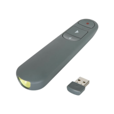 Targus EcoSmart Antimicrobial ControlPlus Wireless Presenter , Grey , Depth 23 mm , Height 131 mm , PCR , Width 37 mm