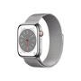 Watch Series 8 GPS + Cellular , MNKJ3EL/A , Smart watches , GPS (satellite) , Retina LTPO OLED , Touchscreen , 45mm , Waterproof , Bluetooth , Wi-Fi , Silver