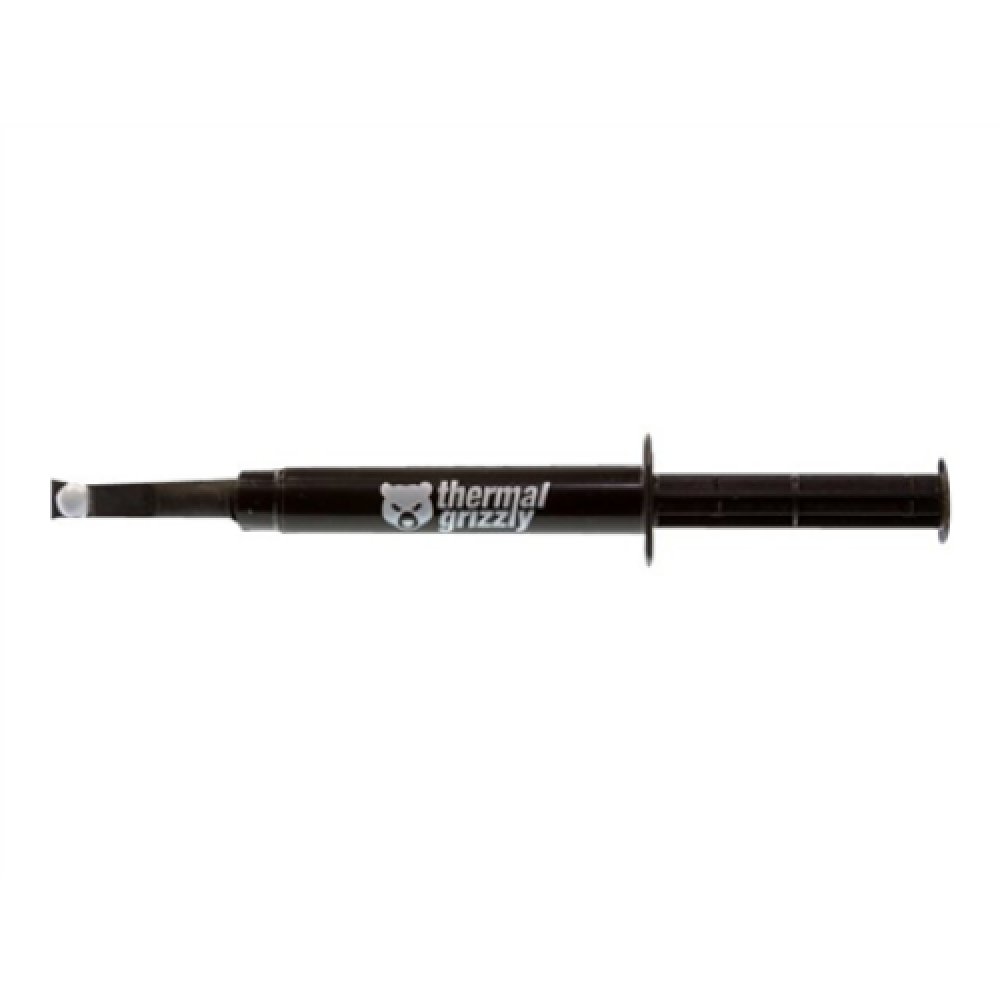 Thermal Grizzly , Thermal grease Kryonaut 1g , universal , Thermal Conductivity: 12,5 W/mk * Thermal Resistance: 0,0032 K/W * Electrical Conductivity: 0 pS/m * Viscosity : 130-170 Pas * Specific Weight : 3,7g/cm3 * Temperature : -200 °C / +350 °C W