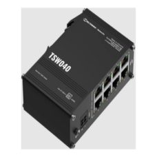 Teltonika Industrial Switch , TSW040 , Unmanaged , DIN rail mountable , 10/100 Mbps (RJ-45) ports quantity 8 , PoE+ ports quantity 8 , Power supply type 2-pin industrial DC power socket
