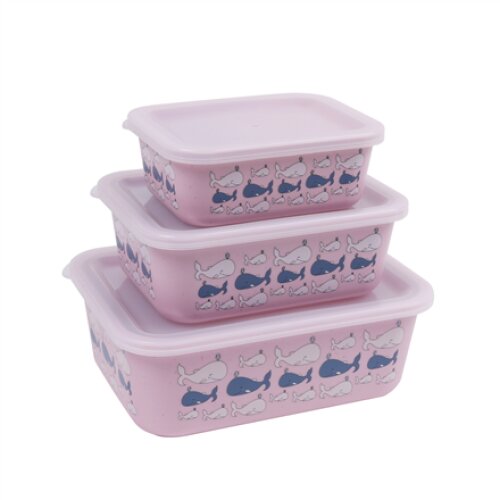 Stoneline , Awave Set of storage box , 21940 , Storage box , 3 pc(s) , Dishwasher proof , Rose