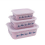 Stoneline , Awave Set of storage box , 21940 , Storage box , 3 pc(s) , Dishwasher proof , Rose