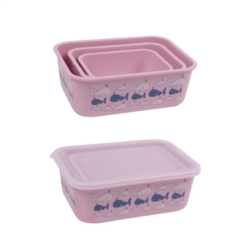 Stoneline , Awave Set of storage box , 21940 , Storage box , 3 pc(s) , Dishwasher proof , Rose
