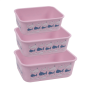 Stoneline , Awave Set of storage box , 21940 , Storage box , Capacity L , 3 pc(s) , Dishwasher proof , Rose