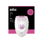Braun Epilator , Silk-épil 3 SE3-000 , Number of power levels 1 , White/Pink