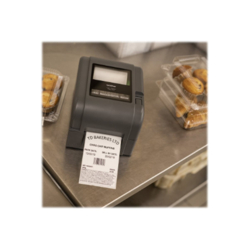 Brother TD‑4520TN Network Printer 300DPI EU, 300 DPI Desktop Label Printer, USB, Ethernet Connectivity , Brother