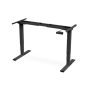 Electrically Height-Adjustable Table Frame, dual motor, 3 levels , 62-127 cm , Black