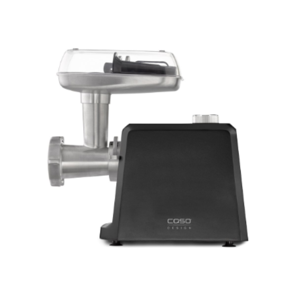 Caso , Meat Mincer , FW 2500 , Black , 2500 W , Number of speeds 2 , Throughput (kg/min) 2.5 , 3 stainless steel cutting plates (3 mm, 5 mm and 8 mm), Sausage filler, Cookie attachment with 4 moulds, Stuffer
