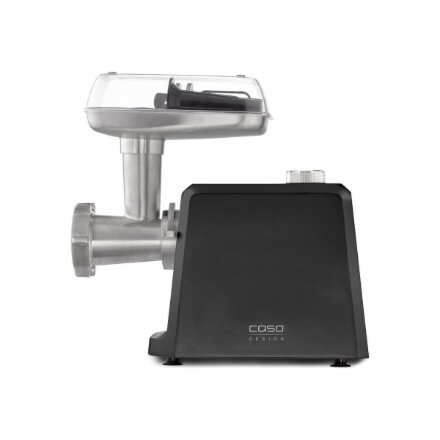 Caso , Meat Mincer , FW 2500 , Black , 2500 W , Number of speeds 2 , Throughput (kg/min) 2.5 , 3 stainless steel cutting plates (3 mm, 5 mm and 8 mm), Sausage filler, Cookie attachment with 4 moulds, Stuffer