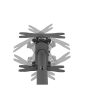 Neomounts CL35-340BL22 Dual Monitor/TV Mount Ceiling , Adjustable Height, Rotate, Tilt, Swivel , 23-42 , Maximum weight (capacity) 45 kg , Black