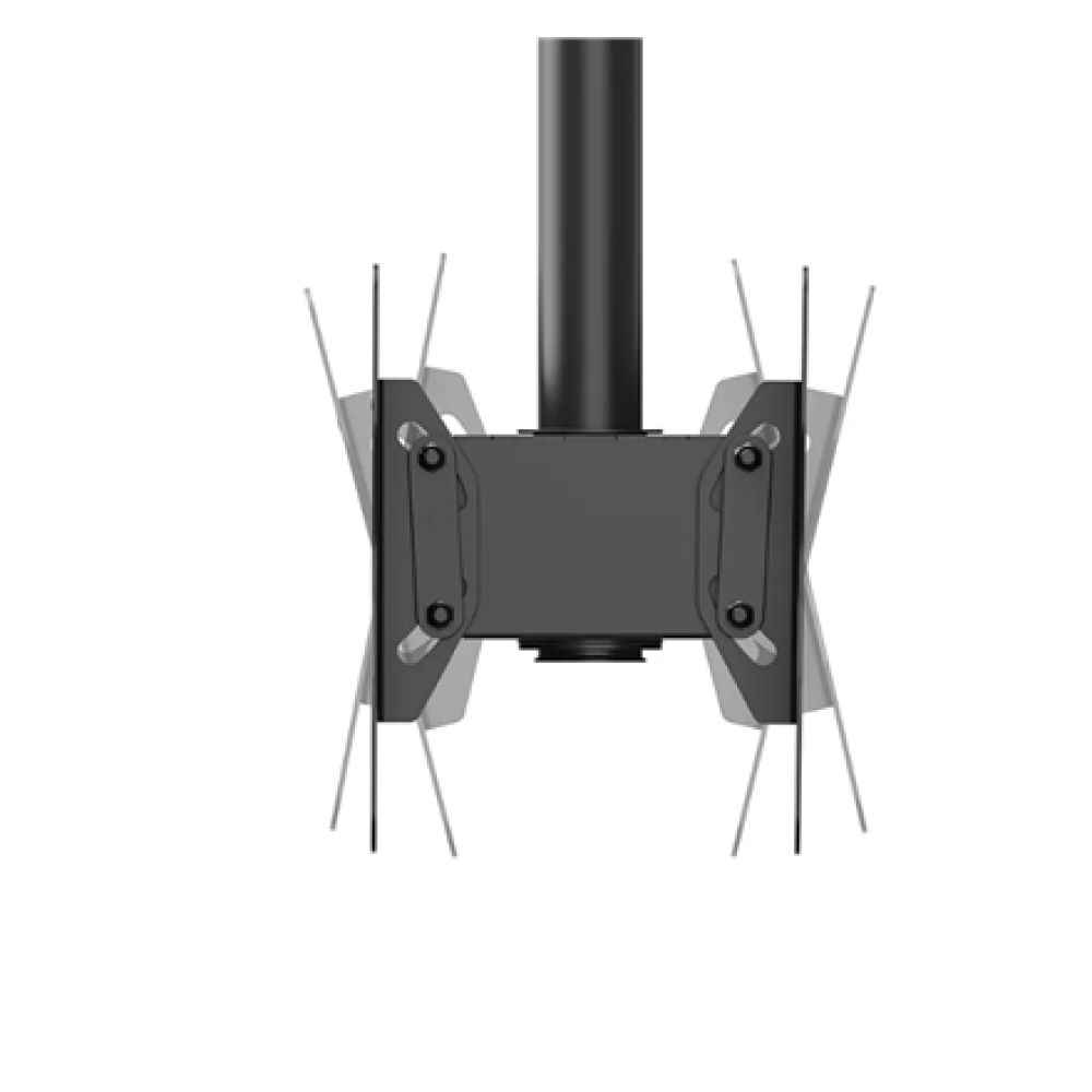 Neomounts CL35-340BL22 Dual Monitor/TV Mount Ceiling , Adjustable Height, Rotate, Tilt, Swivel , 23-42 , Maximum weight (capacity) 45 kg , Black