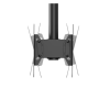 Neomounts CL35-340BL22 Dual Monitor/TV Mount Ceiling , Adjustable Height, Rotate, Tilt, Swivel , 23-42 , Maximum weight (capacity) 45 kg , Black