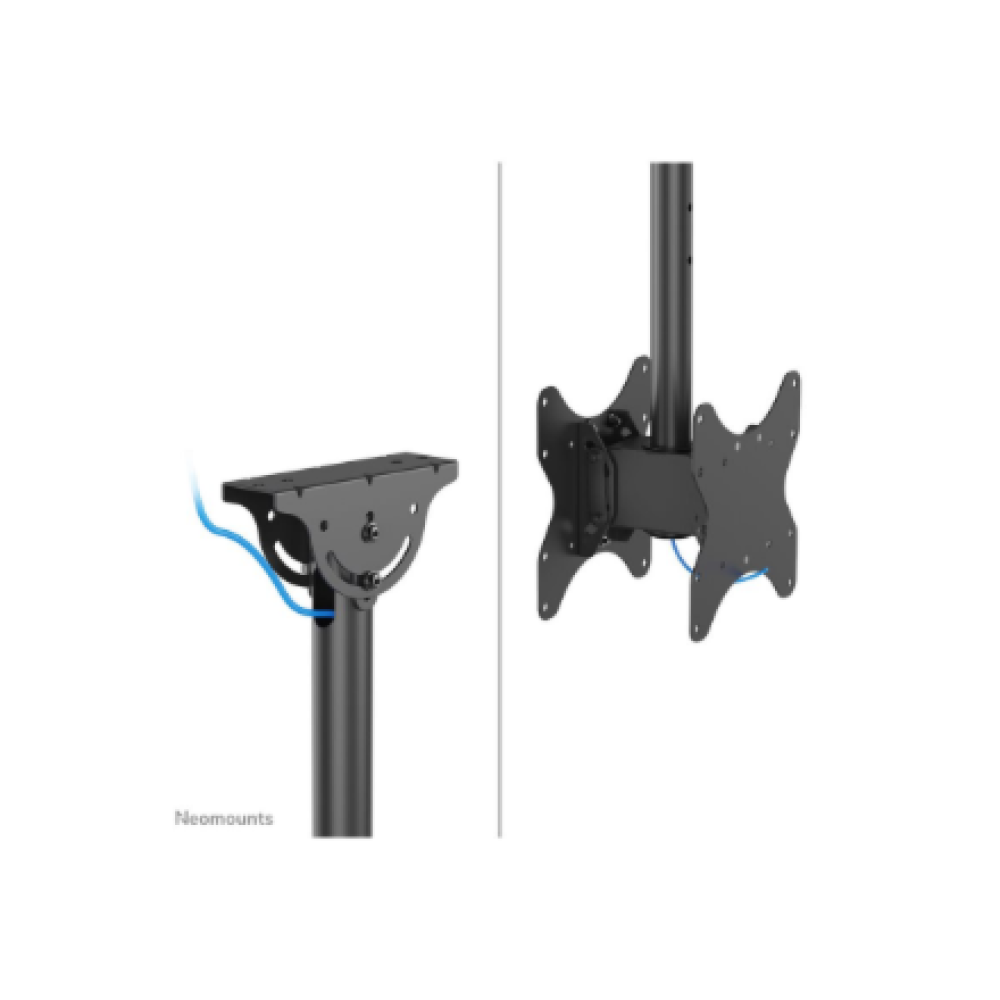 CL35-340BL22 Neomounts CL35-340BL22 Dual Monitor/TV Mount Ceiling , Adjustable Height, Rotate, Tilt, Swivel , 23-42 , Maximum weight (capacity) 45 kg , Black