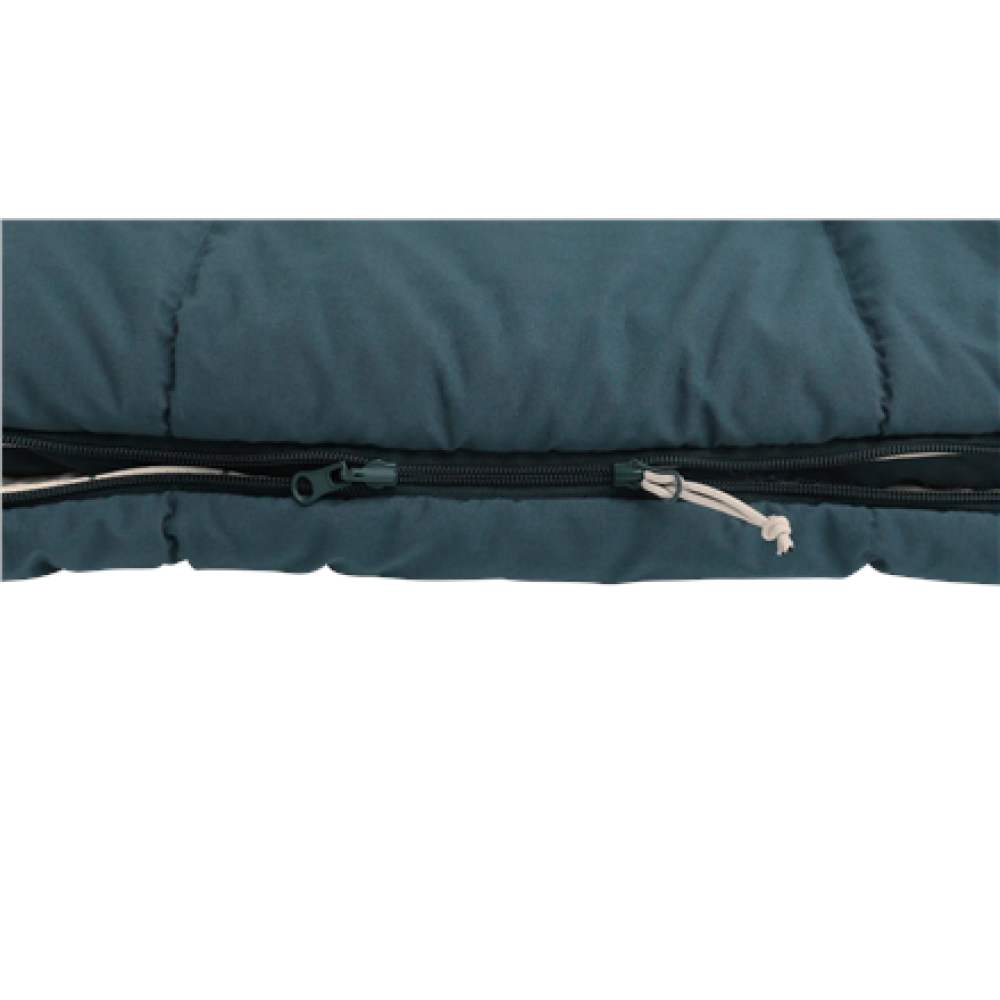 Outwell Camper Lux Double Blue , Sleeping Bag , 235 x 150 cm , -16 to 5 °C , Both Side Zipper