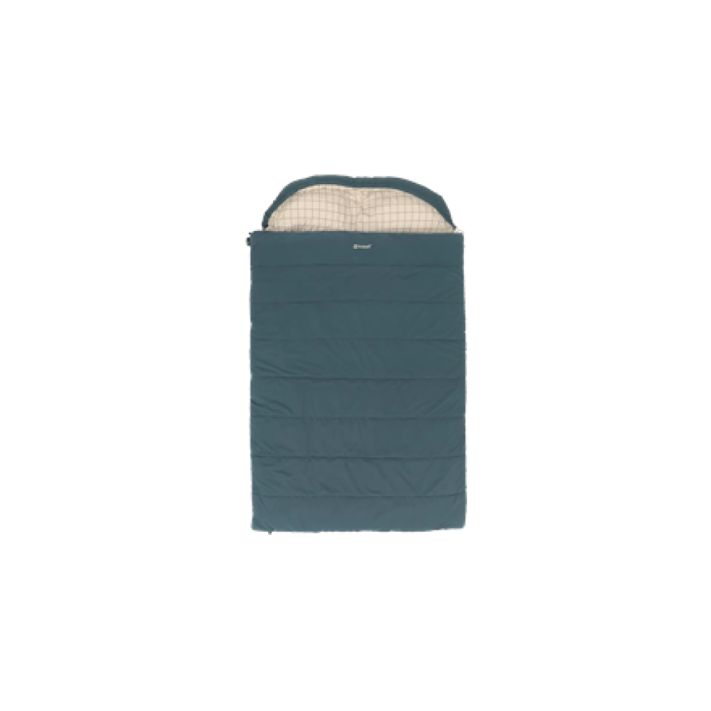 Outwell Camper Lux Double Blue , Sleeping Bag , 235 x 150 cm , -16 to 5 °C , Both Side Zipper