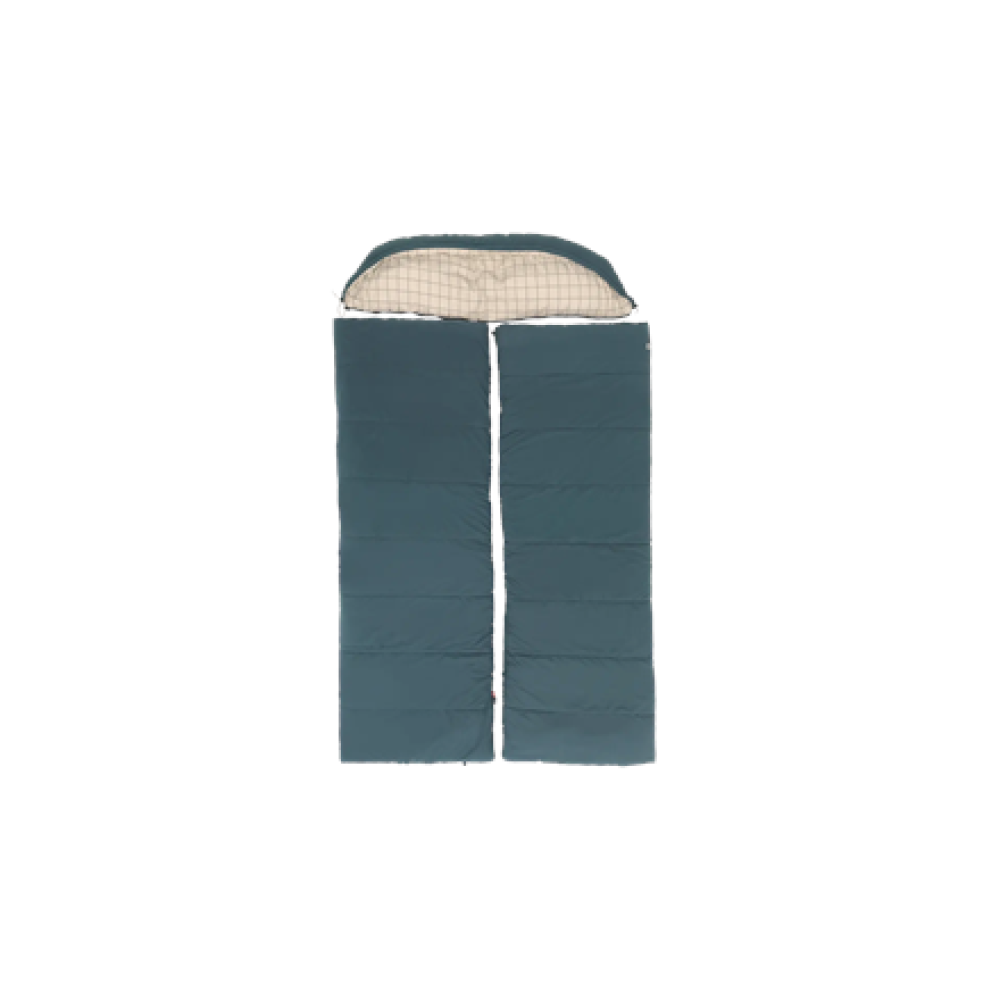 Outwell Camper Lux Double Blue , Sleeping Bag , 235 x 150 cm , -16 to 5 °C , Both Side Zipper