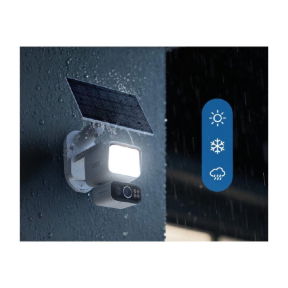 TP-Link Tapo C615F KIT Solar-Powered Floodlight Pan/Tilt Security Camera Kit , TP-LINK