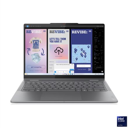 Lenovo- Yoga 7 2-in-1 14ILL10 Intel , Luna Grey , 14 , OLED , Touchscreen , WUXGA , 1920 x 1200 pixels , Glossy , Intel Core Ultra 5 , 226V , 16 GB , Soldered LPDDR5X , Solid-state drive capacity 512 GB , Intel Arc Graphics 130V , Windows 11 Home , 802.11