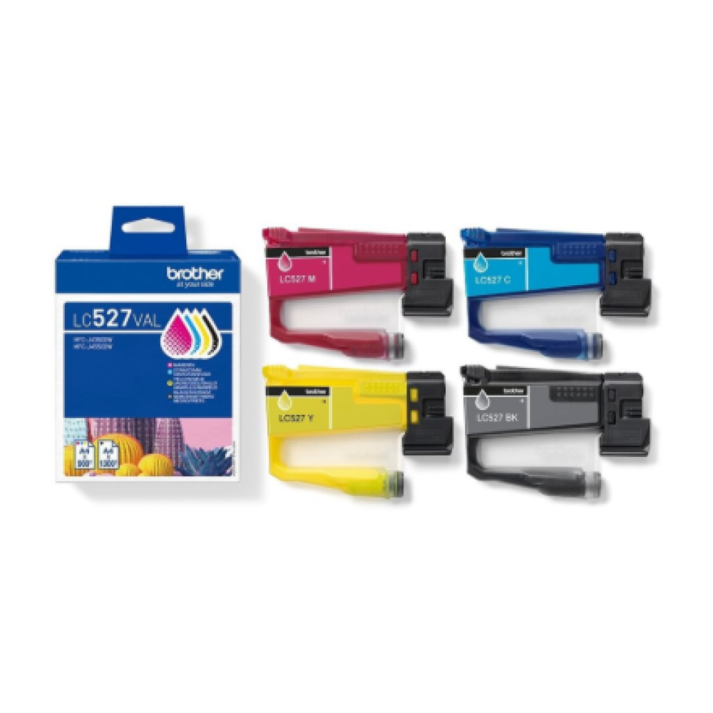 LC527VAL Value Pack , Brother Ink cartridge , Black, yellow, cyan, magenta
