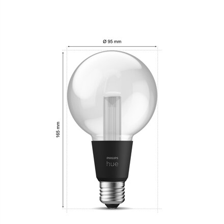 Philips Hue WCA Lightguide G95 , E27 , 6.8 W , White and colour light