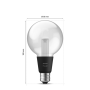 Philips Hue WCA Lightguide G95 , E27 , 6.8 W , White and colour light