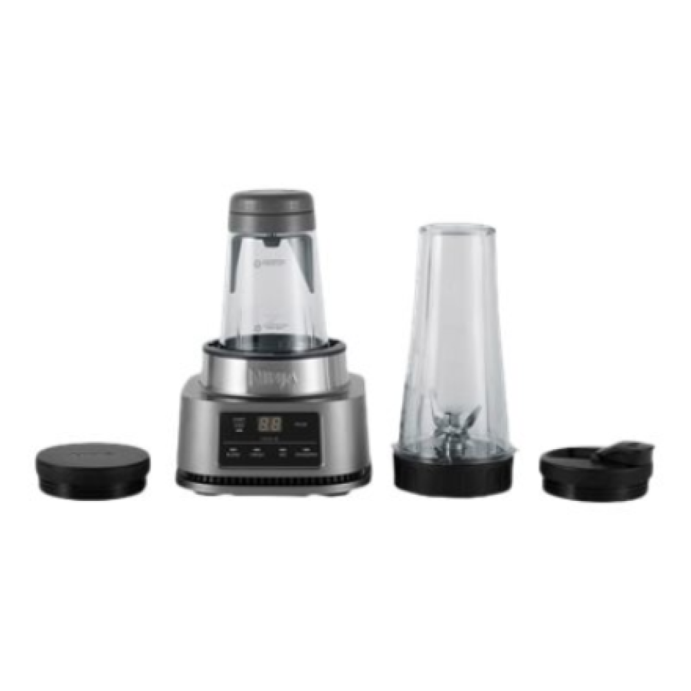 NINJA , Blender 2-in-1 with Smart Torque and Auto-iQ , CB100EU , Tabletop , 1100 W , Jar material Plastic , Jar capacity 0.7 L , Ice crushing , Silver