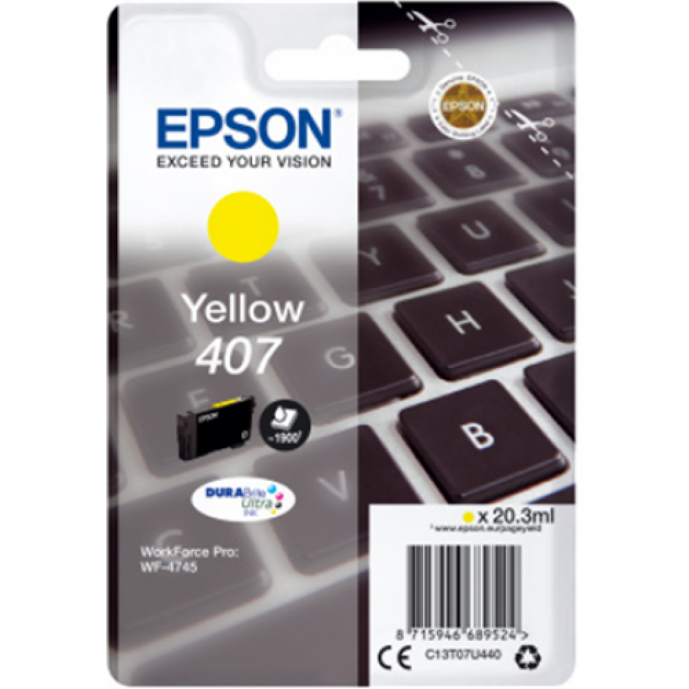 Epson WF-4745 Series , Ink Cartridge L Yellow , Ink Cartridge , Yellow