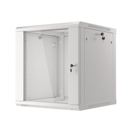 Lanberg , Rack cabinet 19 wall-mount 12U/600x600 (flat pack) V2 , WF01-6612-10S , Grey