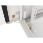Lanberg , Rack cabinet 19 wall-mount 12U/600x600 (flat pack) V2 , WF01-6612-10S , Grey