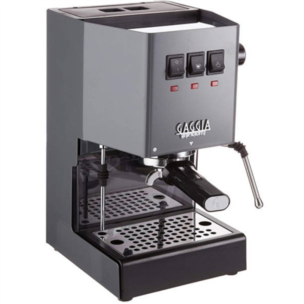 Gaggia , Coffee Maker , RI9481/16 Classic E24 , Pump pressure 15 bar , Built-in milk frother , Semi-automatic , Industrial Grey