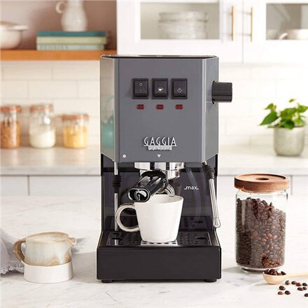 Gaggia , Coffee Maker , RI9481/16 Classic E24 , Pump pressure 15 bar , Built-in milk frother , Semi-automatic , Industrial Grey