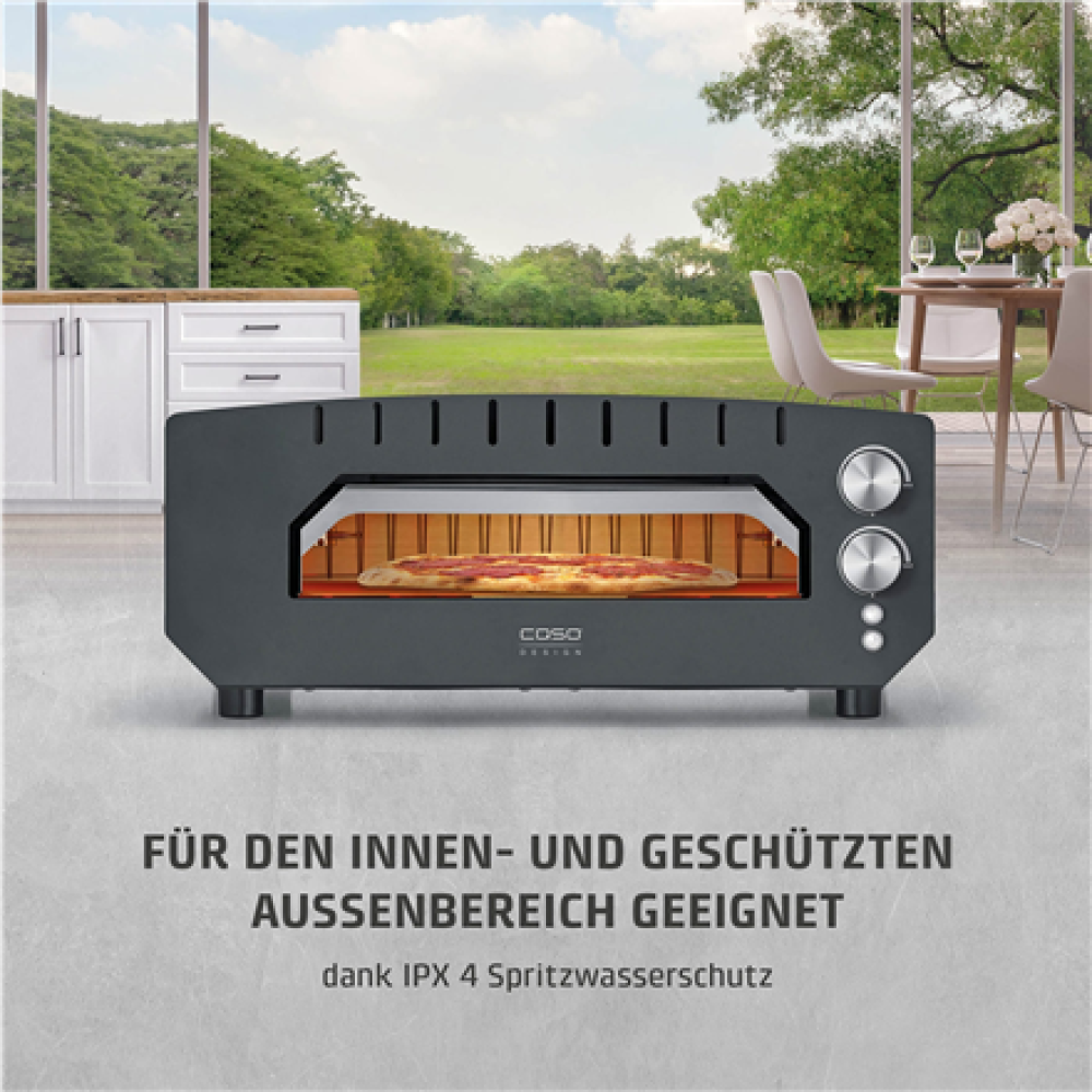 Caso Pizza Oven , PizzaChef 400° , 2000 W , Black