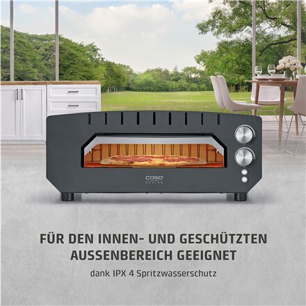 Caso Pizza Oven , PizzaChef 400° , 2000 W , Black