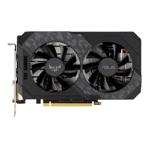 Asus TUF-GTX1650-O4GD6-GAMING NVIDIA 4 GB GeForce GTX 1650 GDDR6 PCI Express 3.0 Cooling type Active Processor frequency 1410 MHz DVI-D ports quantity 1 HDMI ports quantity 1