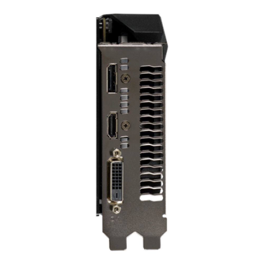 Asus TUF-GTX1650-O4GD6-GAMING NVIDIA 4 GB GeForce GTX 1650 GDDR6 PCI Express 3.0 Cooling type Active Processor frequency 1410 MHz DVI-D ports quantity 1 HDMI ports quantity 1