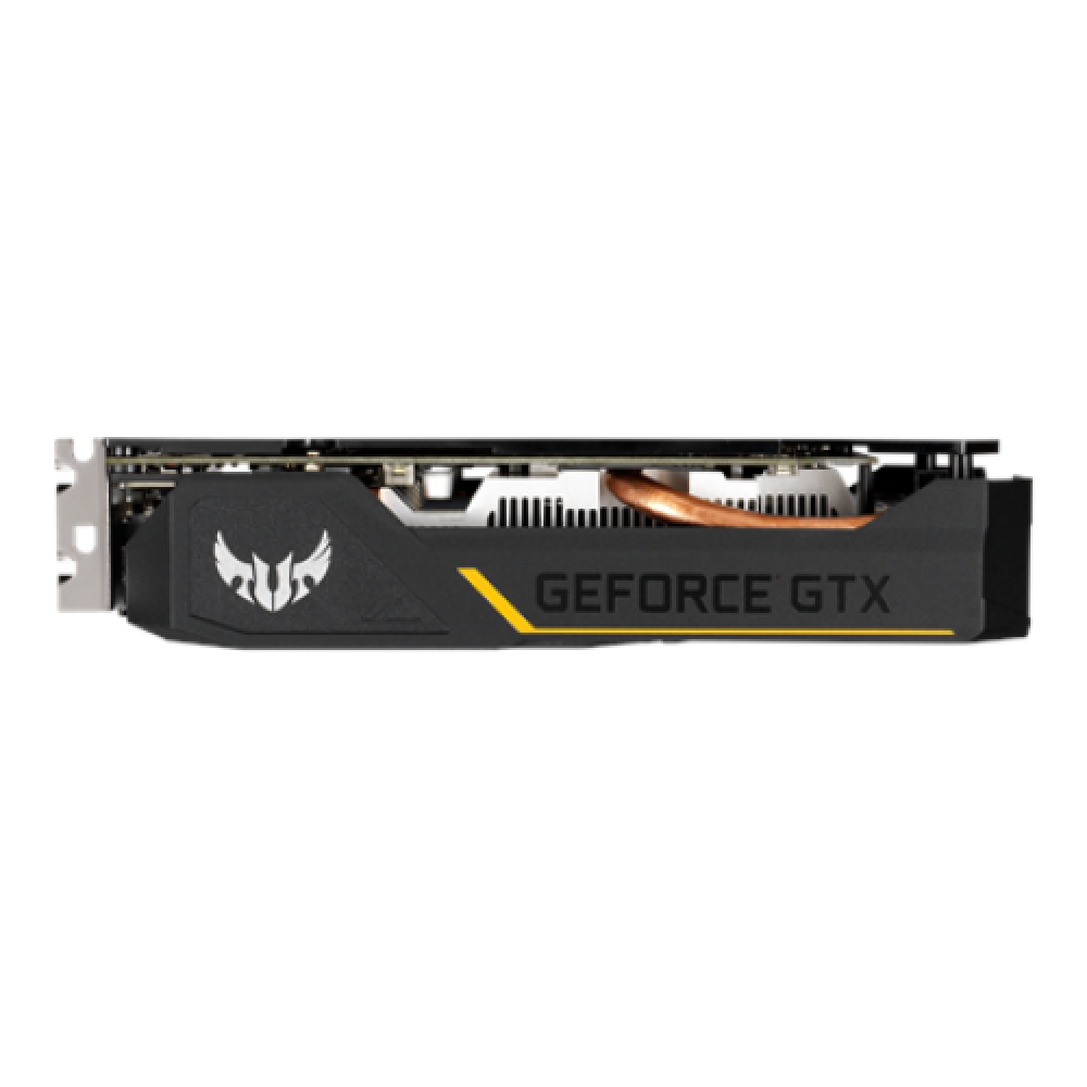 Asus TUF-GTX1650-O4GD6-GAMING NVIDIA 4 GB GeForce GTX 1650 GDDR6 PCI Express 3.0 Cooling type Active Processor frequency 1410 MHz DVI-D ports quantity 1 HDMI ports quantity 1