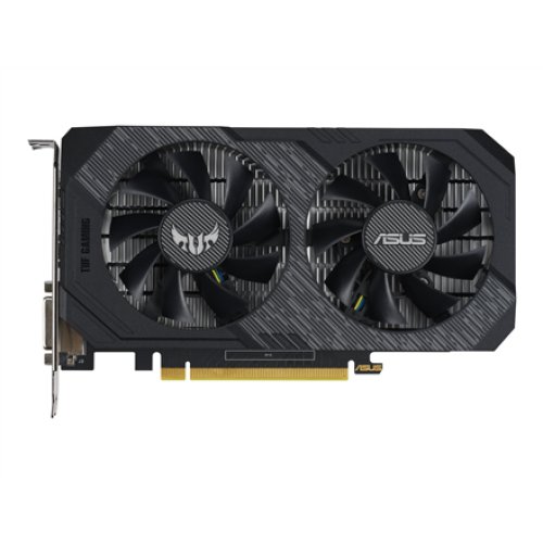 Asus TUF-GTX1650-O4GD6-GAMING NVIDIA 4 GB GeForce GTX 1650 GDDR6 PCI Express 3.0 Cooling type Active Processor frequency 1410 MHz DVI-D ports quantity 1 HDMI ports quantity 1