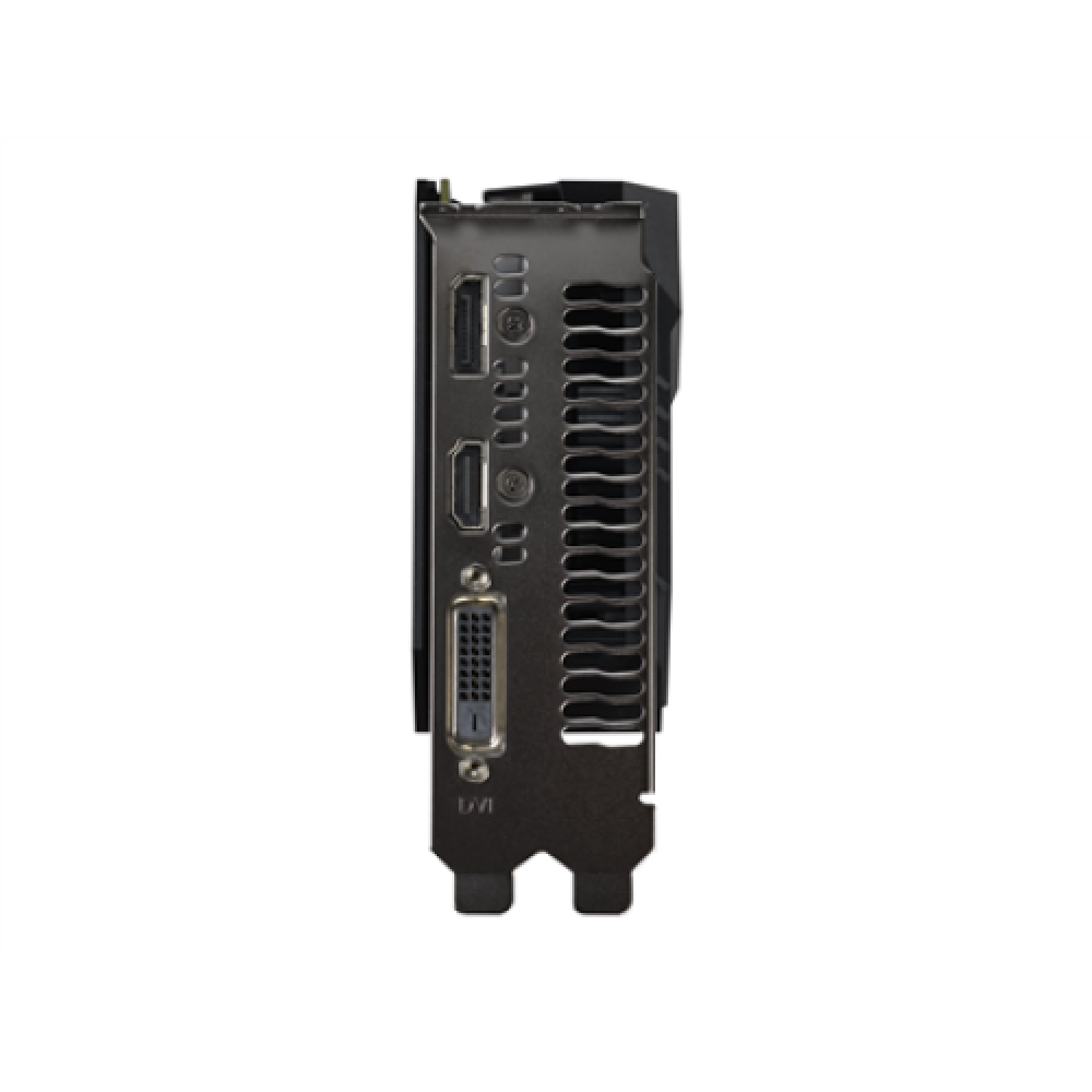 Asus TUF-GTX1650-O4GD6-GAMING NVIDIA 4 GB GeForce GTX 1650 GDDR6 PCI Express 3.0 Cooling type Active Processor frequency 1410 MHz DVI-D ports quantity 1 HDMI ports quantity 1