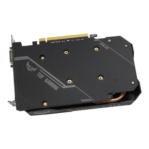 Asus TUF-GTX1650-O4GD6-GAMING NVIDIA 4 GB GeForce GTX 1650 GDDR6 PCI Express 3.0 Cooling type Active Processor frequency 1410 MHz DVI-D ports quantity 1 HDMI ports quantity 1