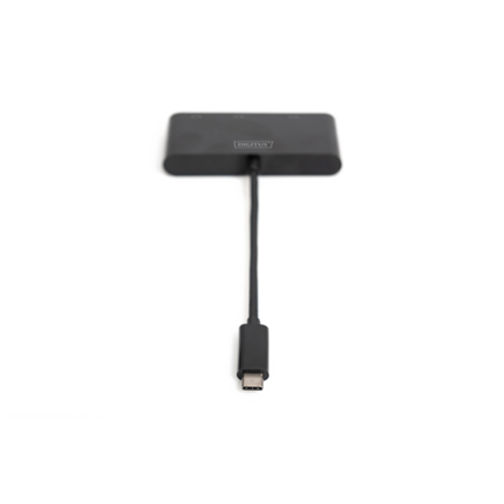 Digitus USB-C 3in1 Triple Monitor Adapter (HDMI, DP, VGA) , USB-C Graphics Adapter
