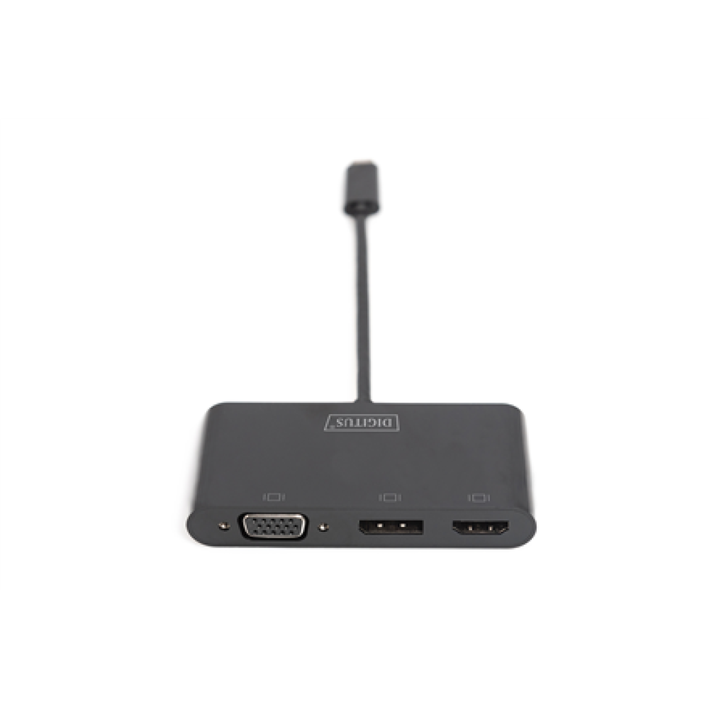 Digitus USB-C 3in1 Triple Monitor Adapter (HDMI, DP, VGA) , USB-C Graphics Adapter
