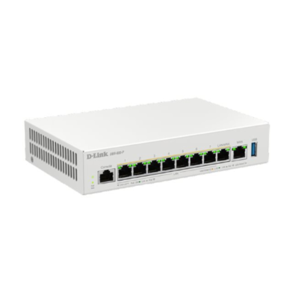 D-Link , Wireless router , DBR-600-P/E , 10/100/1000 Mbit/s , Ethernet LAN (RJ-45) ports 8 , Mesh Support Yes , MU-MiMO No , No mobile broadband