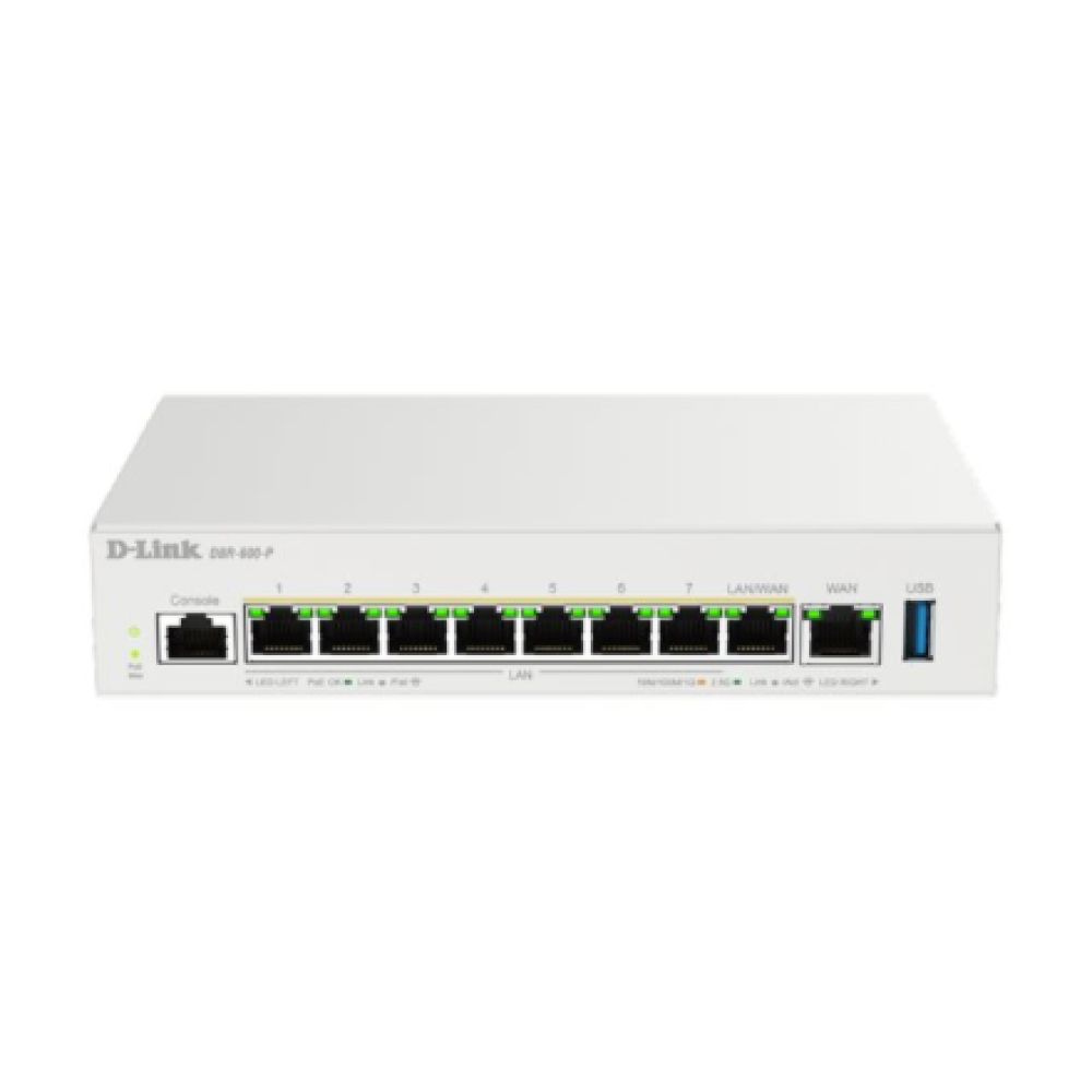 D-Link , Wireless router , DBR-600-P/E , 10/100/1000 Mbit/s , Ethernet LAN (RJ-45) ports 8 , Mesh Support Yes , MU-MiMO No , No mobile broadband