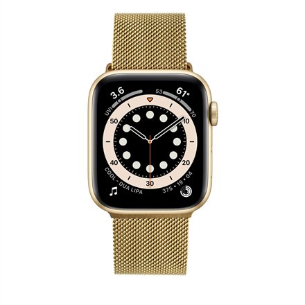 Fixed , Mesh Strap for Apple Watch 38/40/41mm , Gold